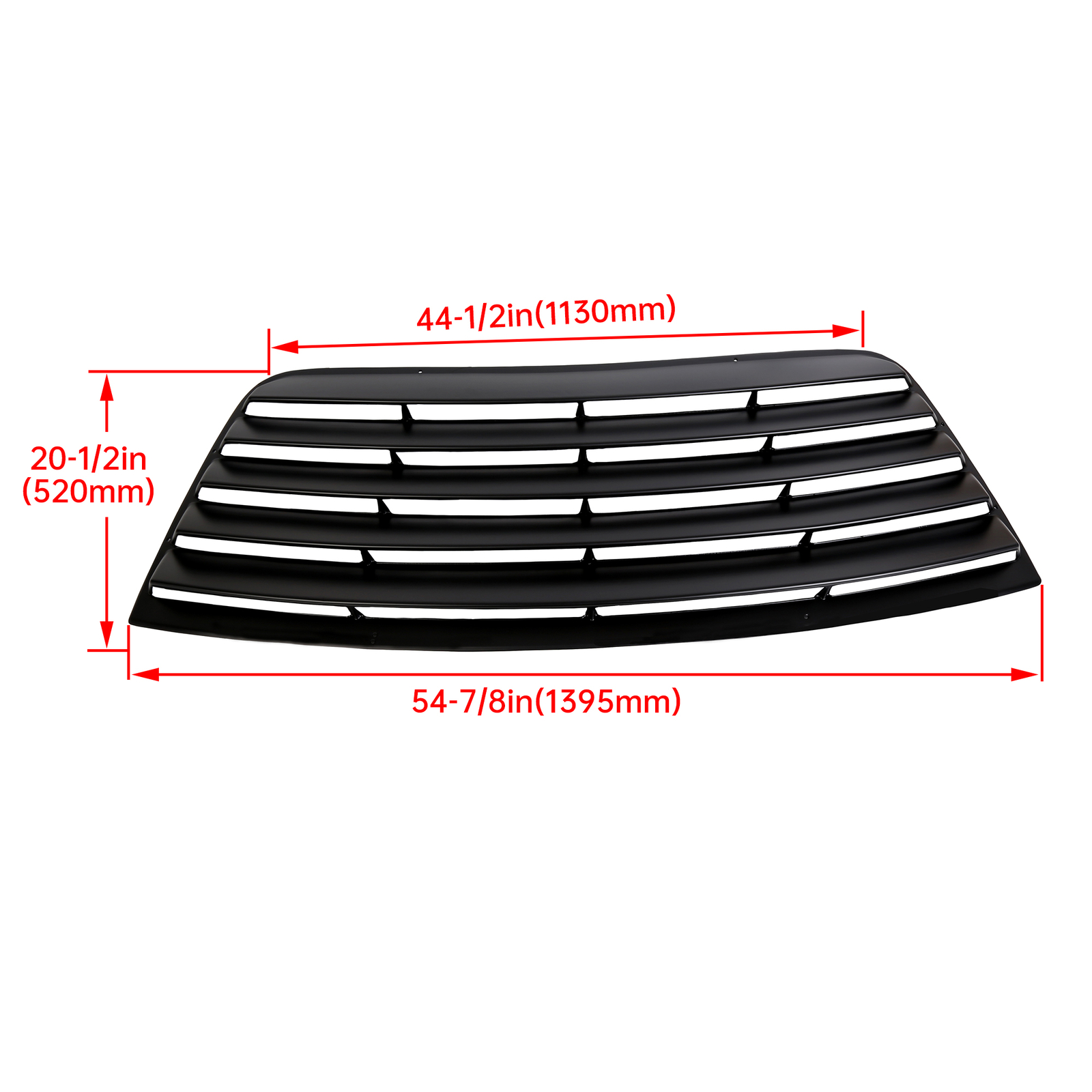 For Dodge Challenger 08-23 Rear Window Scoop Louver Sun Shade Cover Vent ABS