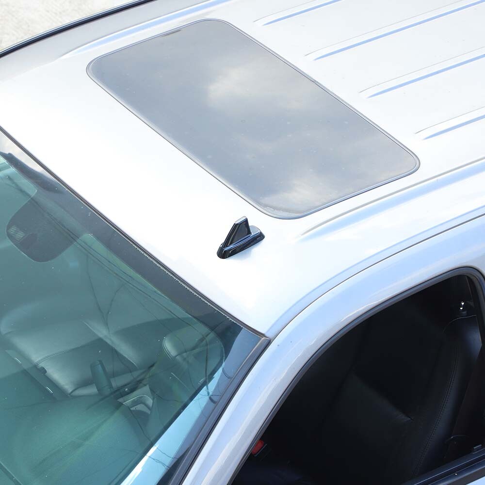 Black Roof Top Plated Antenna Base Cover Trim For Chevy Avalanche Suburban 07-13
