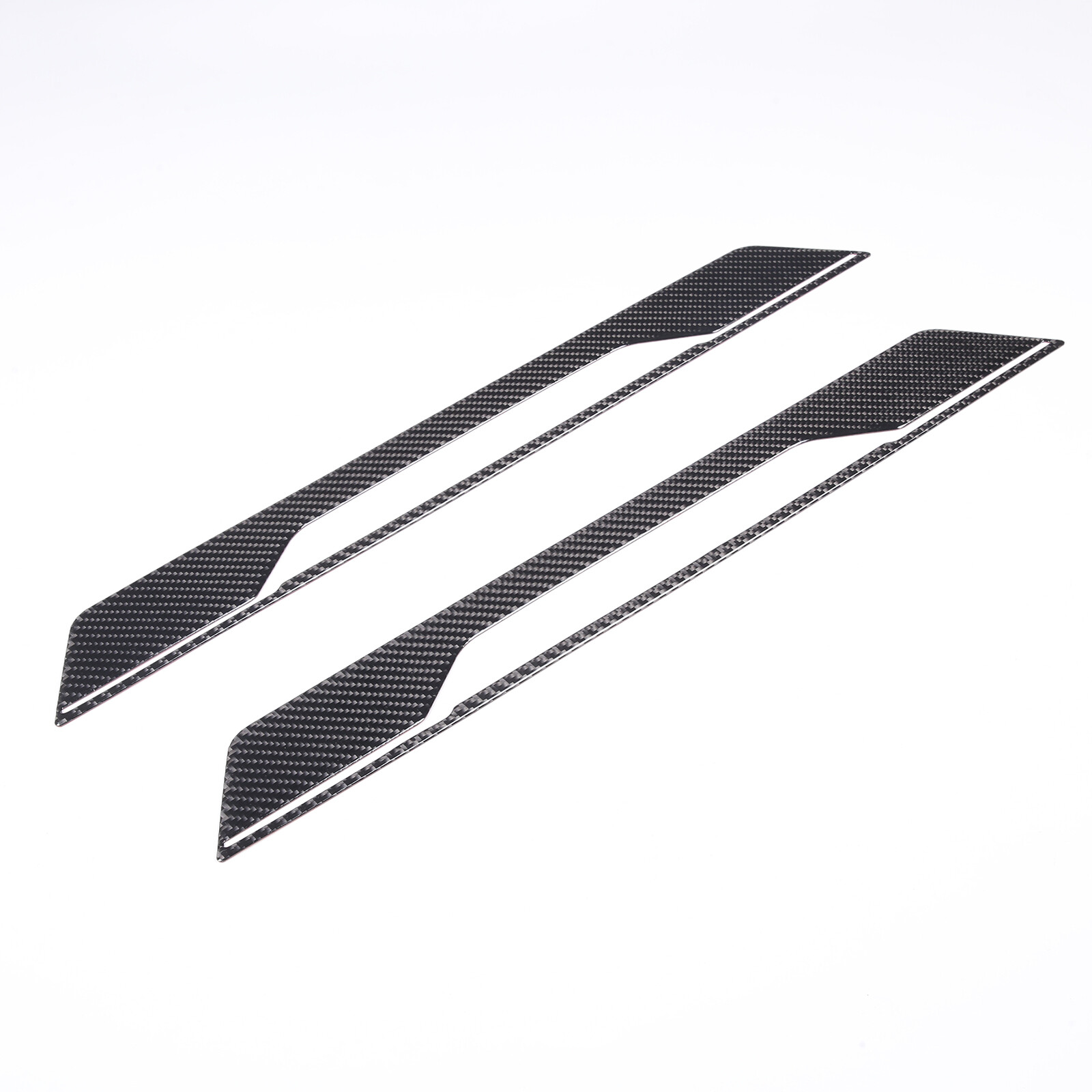 Carbon Fiber Door Sill Protectors Scuff Plate Trim Sticker For Corvette C8 20-23