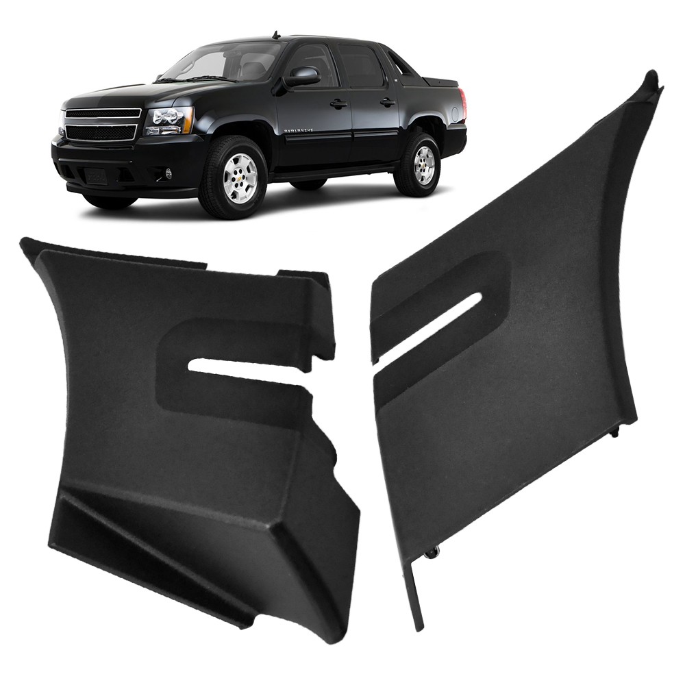 Pair Windshield Wiper Cowl End Air Inlet Panel For Tahoe Yukon Escalade 2007-14