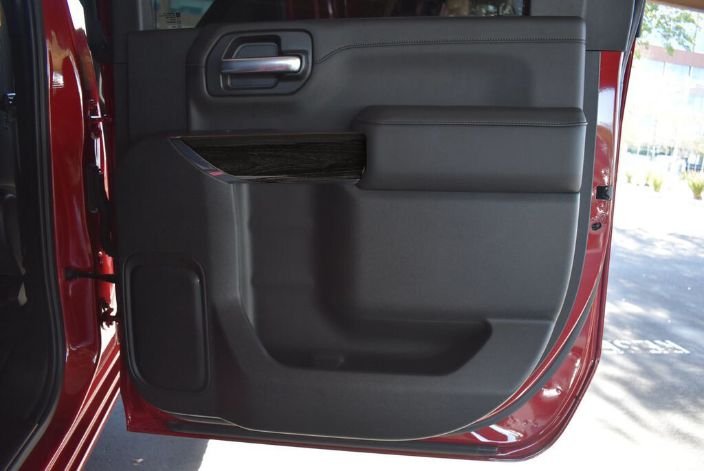 4x Door Panel Interior Cover Trim For Chevy Silverado 2019-22 Black Wood Grain s