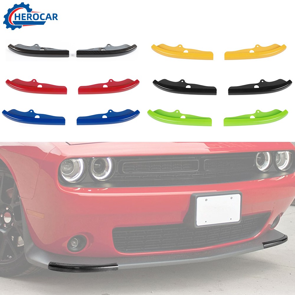 for Dodge Challenger 2015+ Front Bumper Lip Splitter Protector Cover Trim Decor