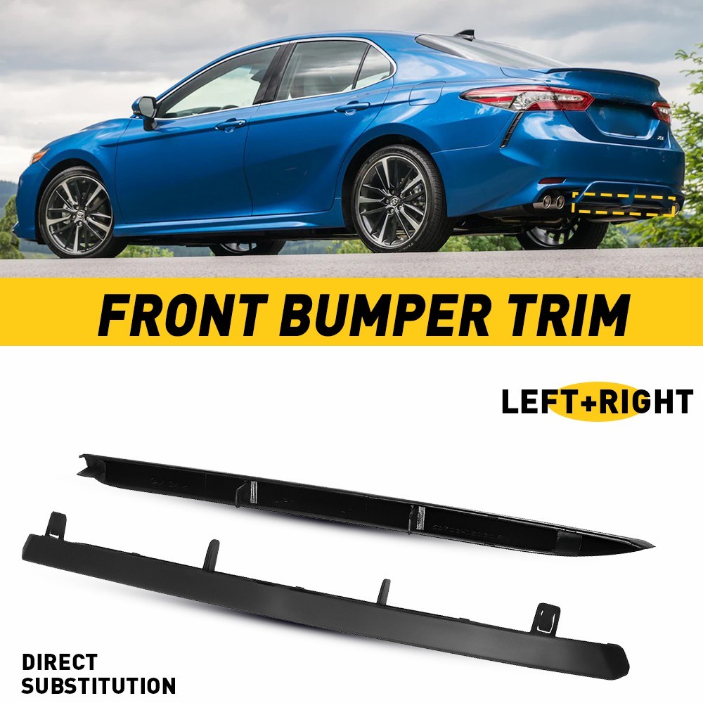 Left & Right Rear Bumper Extension Trim Molding for 18-20 Toyota Camry SE XSE