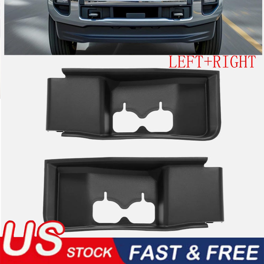Front Left+Right Plastic Tow Hook Bezel For 2020-22 Ford F-250 F-350 Super Duty