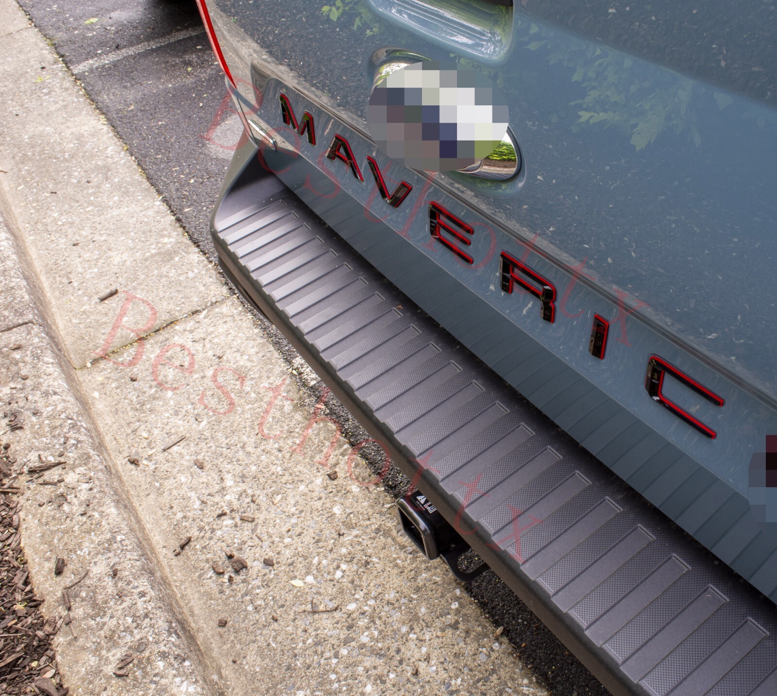 Black with Red 3D Domed Plastic Letters for Ford Maverick 2022+ Tailgate 