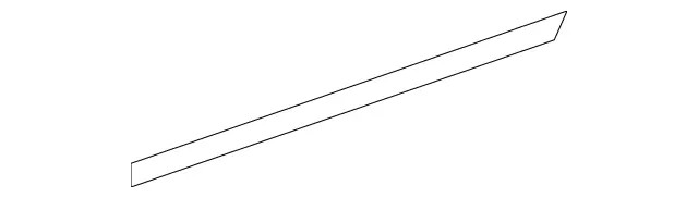 Genuine Mercedes-Benz Side Molding 204-730-04-80