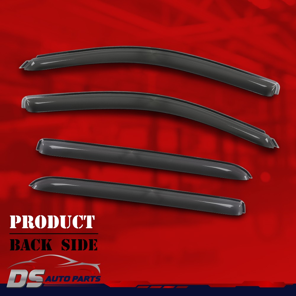 Rain Guards Vent Visors Fit For 2014-2018 Chevy Silverado & GMC Sierra Crew Cab