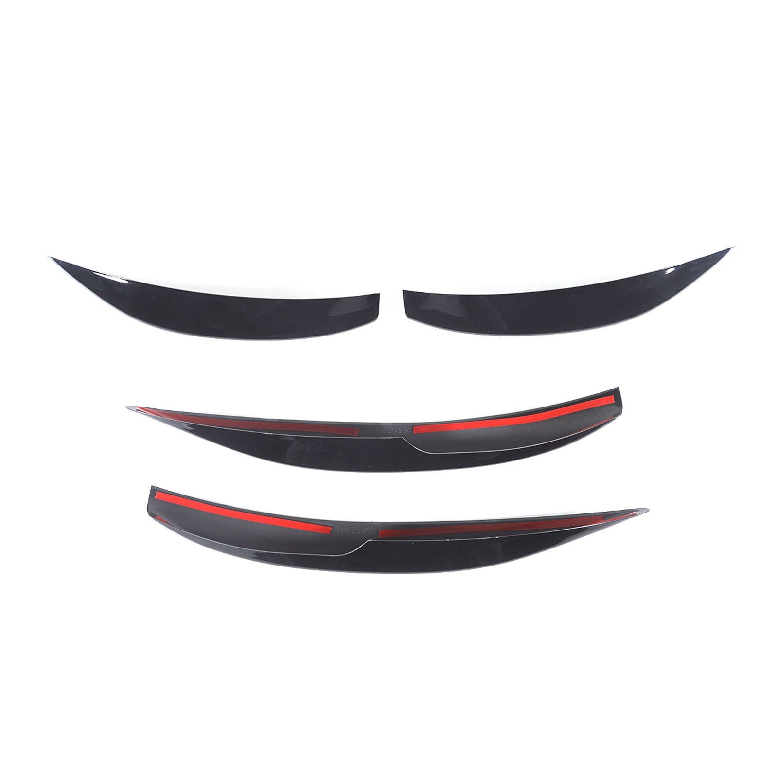 Glossy Black Front Fog Light Trim For Mercedes Benz E Class W214 2024
