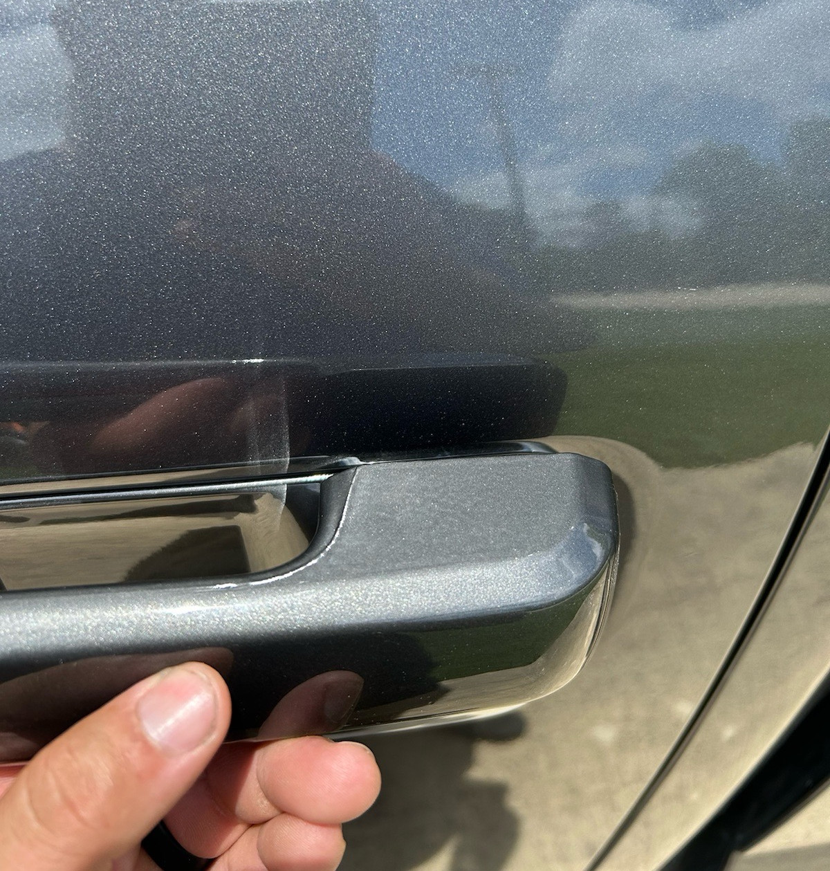 For 2021-2025 Ford F150 F250 F350 M7 Carbonized Gray Painted Door Handle Covers