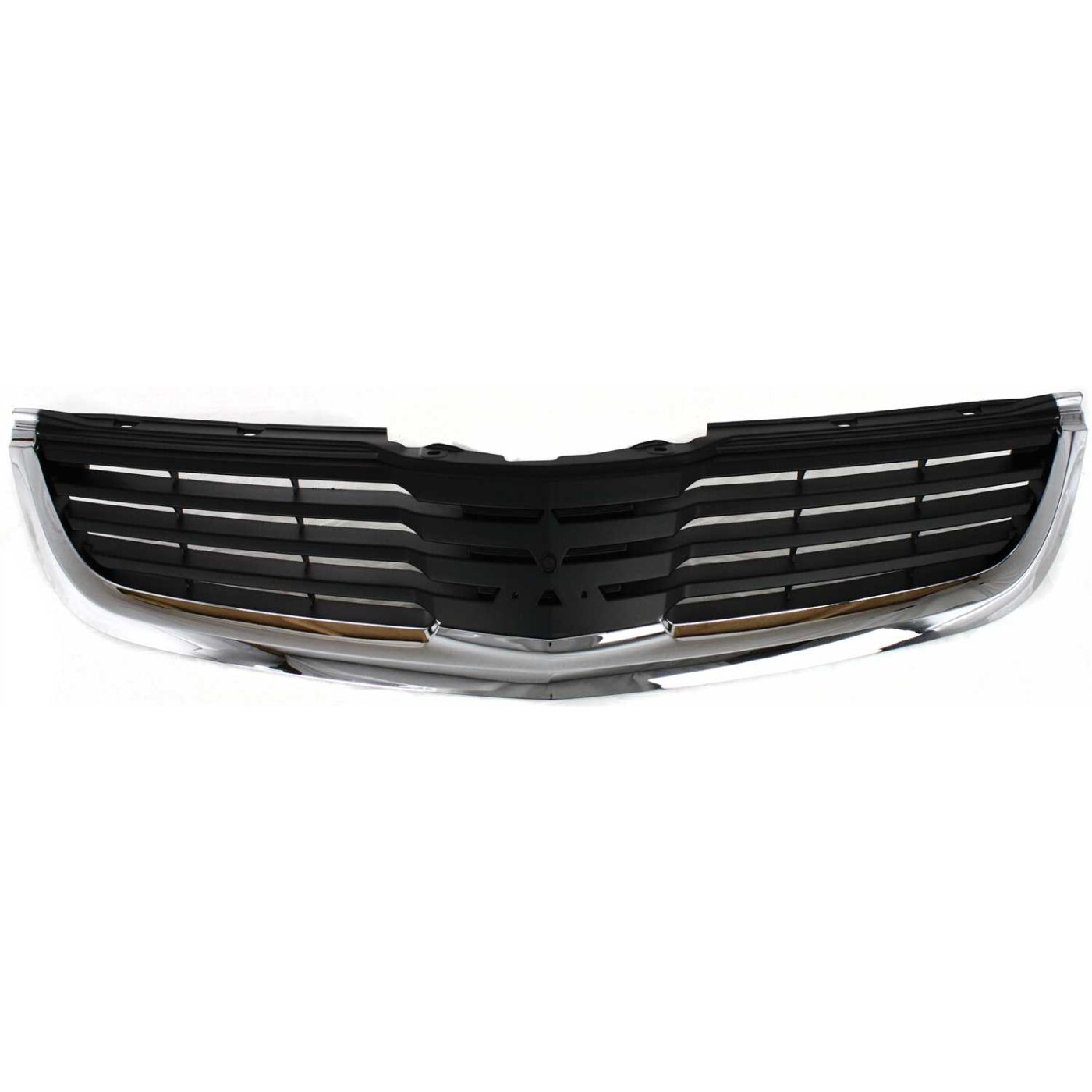 Grille For 2007-2008 Mitsubishi Galant Chrome Shell w/ Black Insert Plastic
