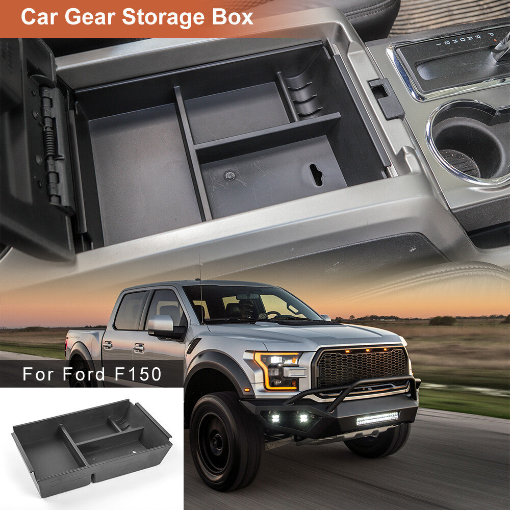 Center Console Storage Box Organizer Tray Accessories for Ford F150 2009-2014 a