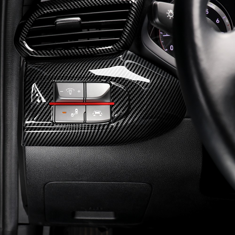 Tuning ABS Headlight Adjustment Switch Cover Trim For Hyundai Veloster 2019-2022