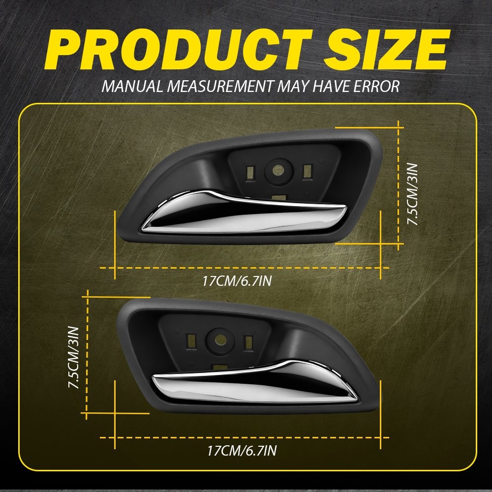 1-4X Interior Door Handle For 2011-2015 Chevrolet Cruze Front Rear Left Right EK
