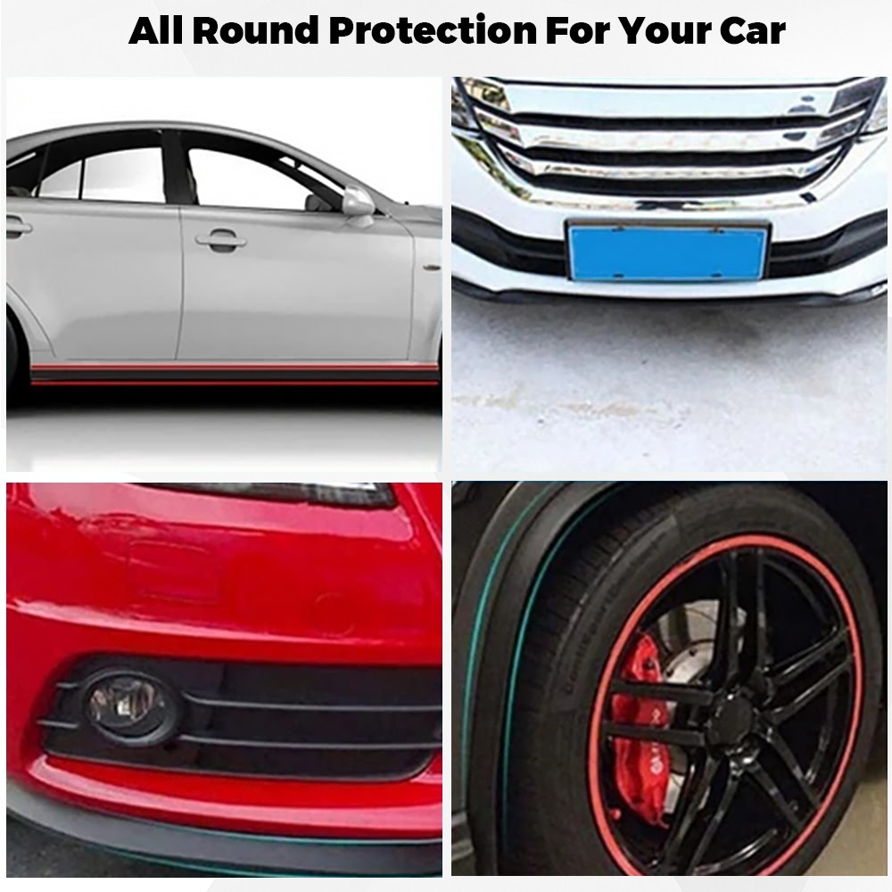2.5M Car Front Bumper Lip Splitter Chin Spoiler Skirt Rubber Protector For Mazda