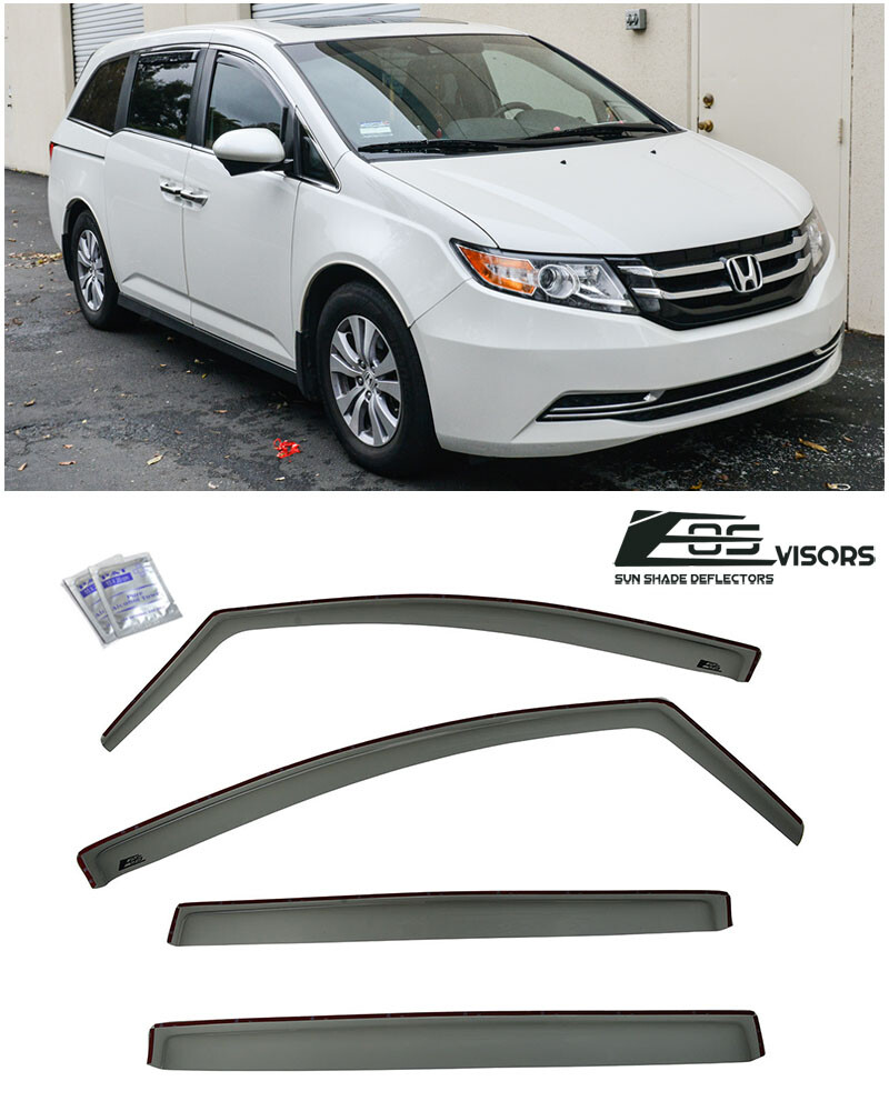 EOS Visors For 11-17 Honda Odyssey JDM IN-CHANNEL Side Vents Window Deflectors