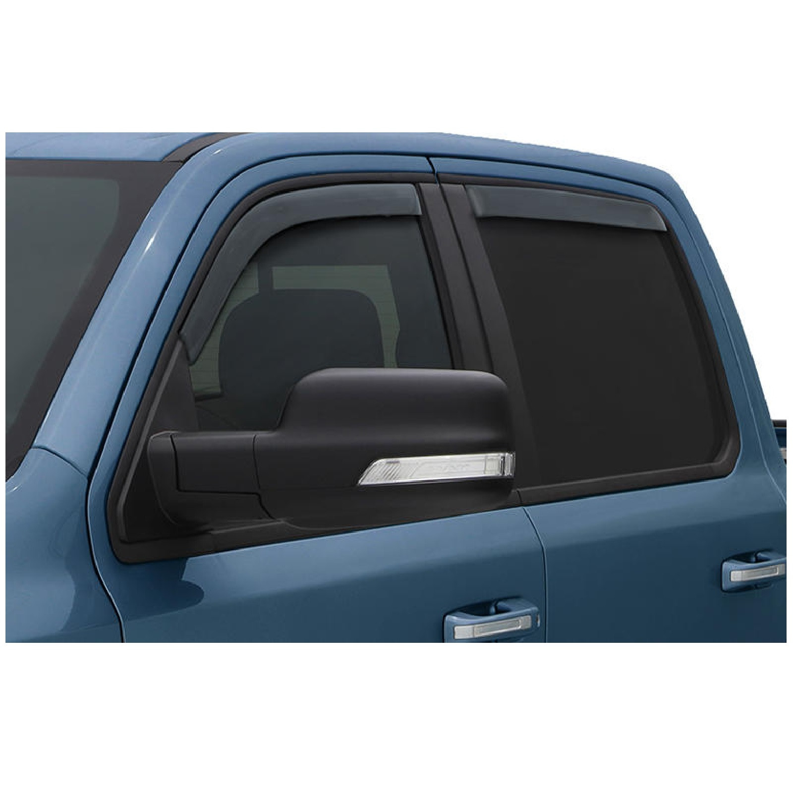 AVS Front & Rear In-Channel Smoke Acrylic Window Ventvisors for 09-19 Ford Flex