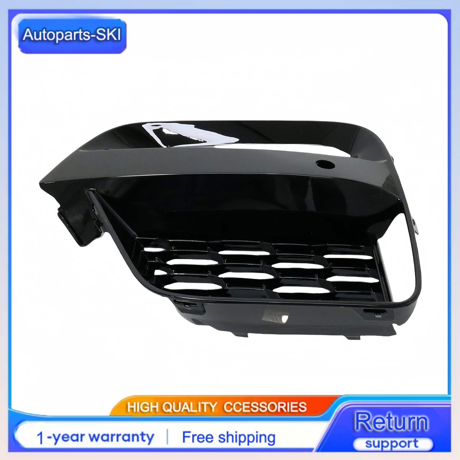For BMW X3 G01 X4 G02 2019 – 2021 2PCS Front Bumper Outer Grille Fog Lamp Cover