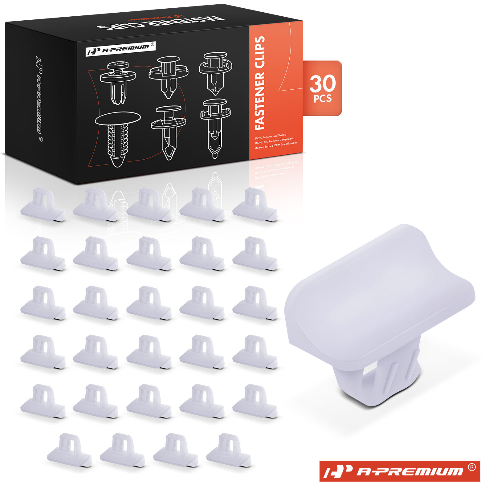 A-Premium 30Pcs Nylon Moulding Clips Retainer Fasteners for Ram 1500 Jeep Dodge