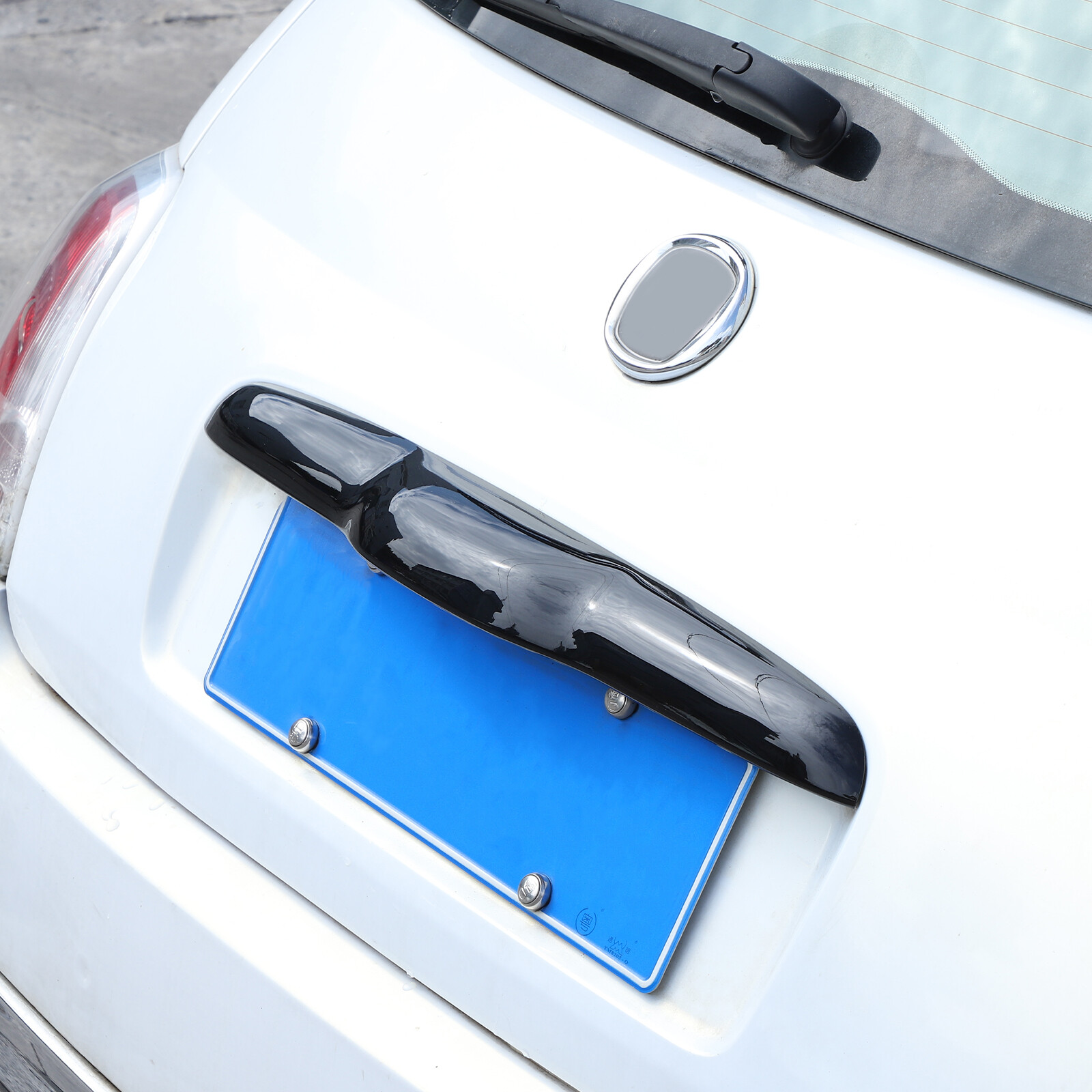 Glossy Black ABS Tailgate Trunk Handle Cover Trim For FIAT 500 2011-23