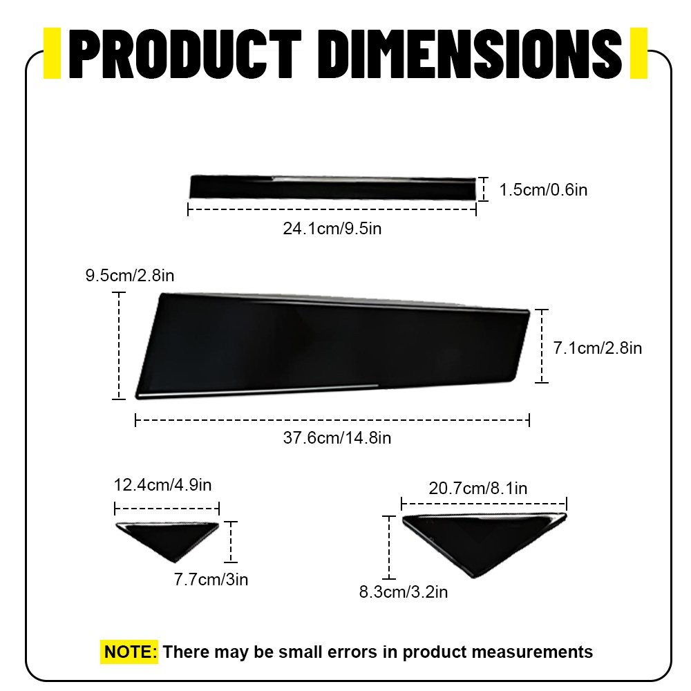 10x Molding Pillar Post Window Door Trim for Mazda 3 Axela 2014-18 Glossy Black^