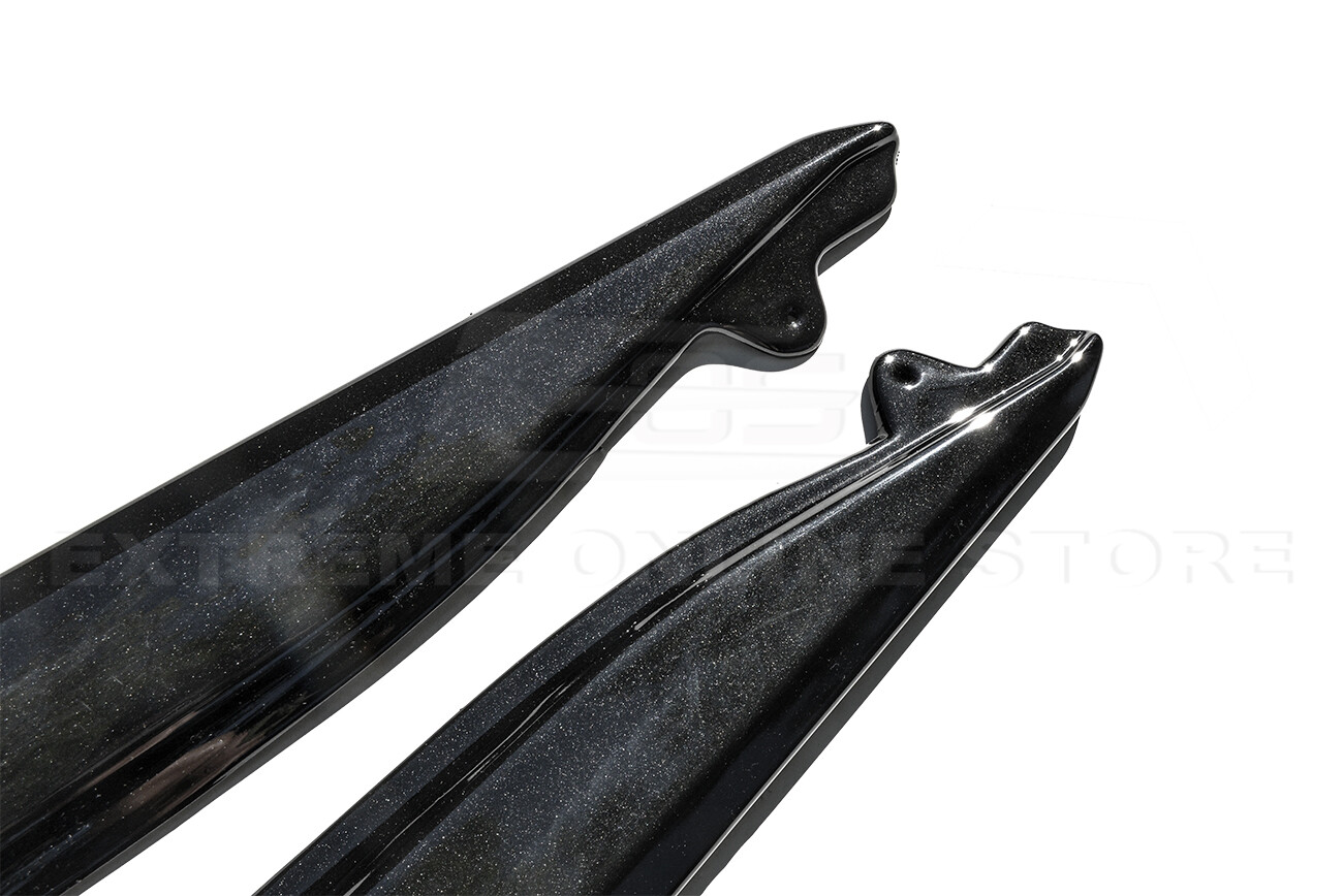 For 14-19 Corvette C7 Z06 Style CARBON Flash METALLIC Side Skirts Rocker Panels
