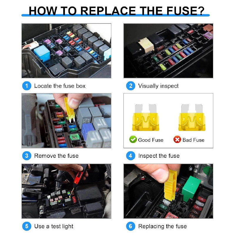 330PCS Blade Fuses Assortment Kit Standard Mini Low Profile Automotive Fuse Set