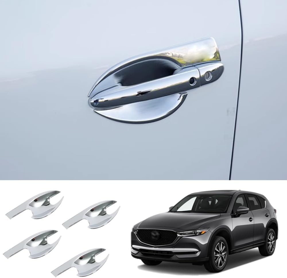 Chrome Cars Accessory Stickers Door Bowl Cover Trim For Mazda CX-5 CX5 2017-2025