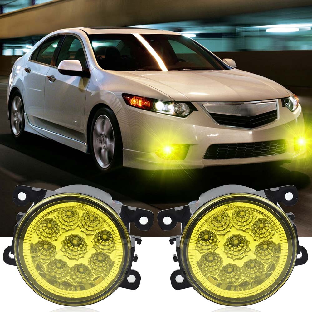 PAIR Front Fog Light Driving Lamp For Acura TSX RDX ILX TL 2010-2018 Replacement