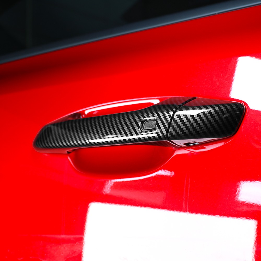 ABS Carbon Exterior Door Handle Cover Trims For Kia Stinger 2018-2023 Accessorie