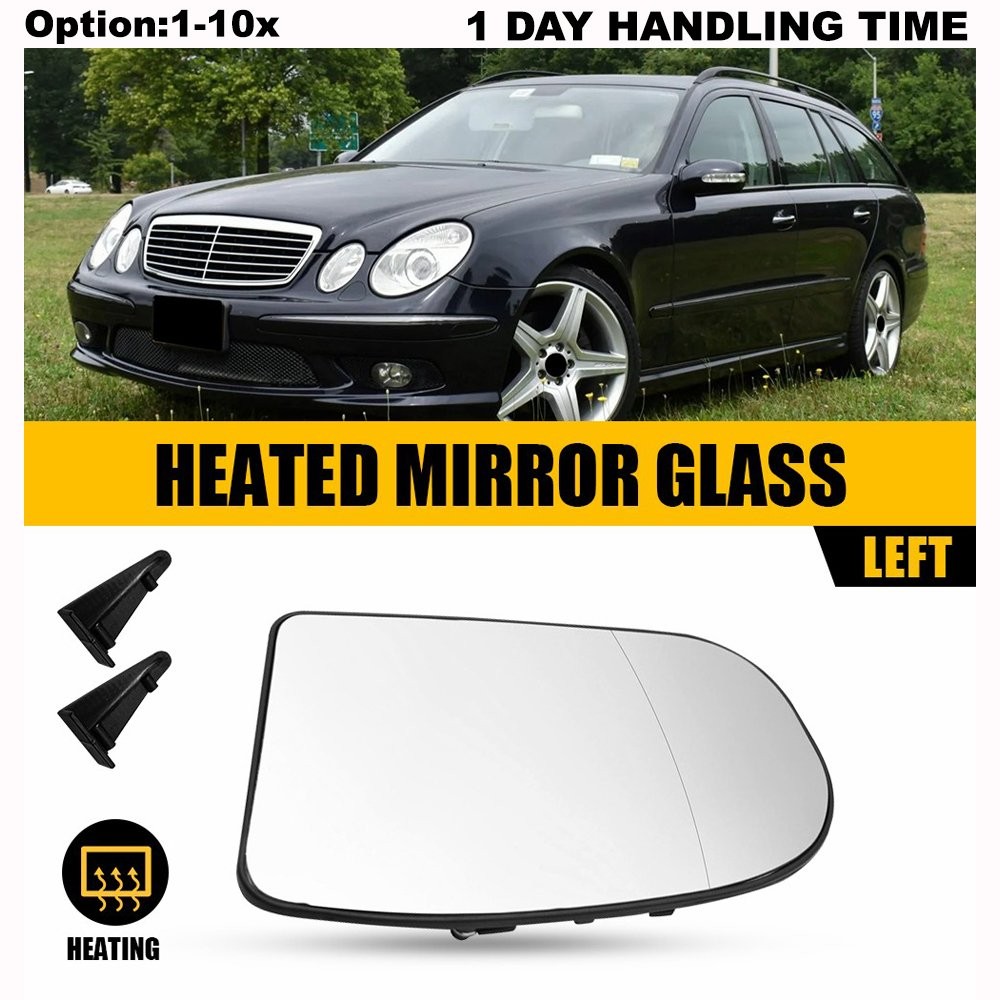 LH Driver Mirror Side Glass Heat For Mercedes-Benz W203 C-class Sedan 2001-2007