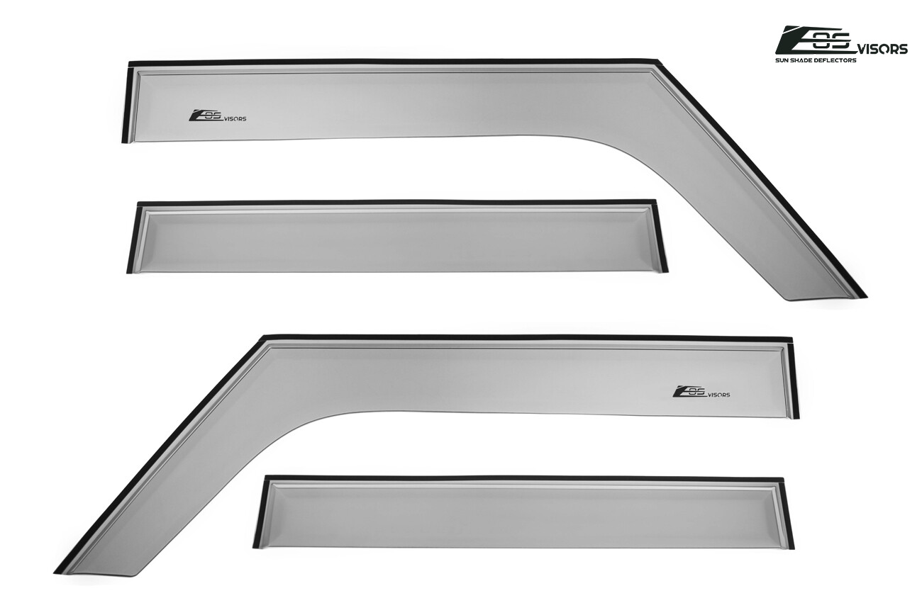 EOS Visors For 20-Up Jeep Gladiator Tape-On Side Window Vent Shade Rain Guards