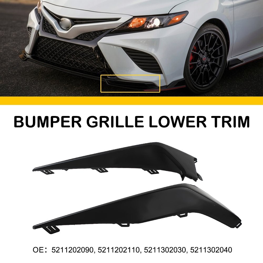 Front left+right Bumper Grille Lower Trim For Toyota Corolla SE XSE 2020-2022 ED