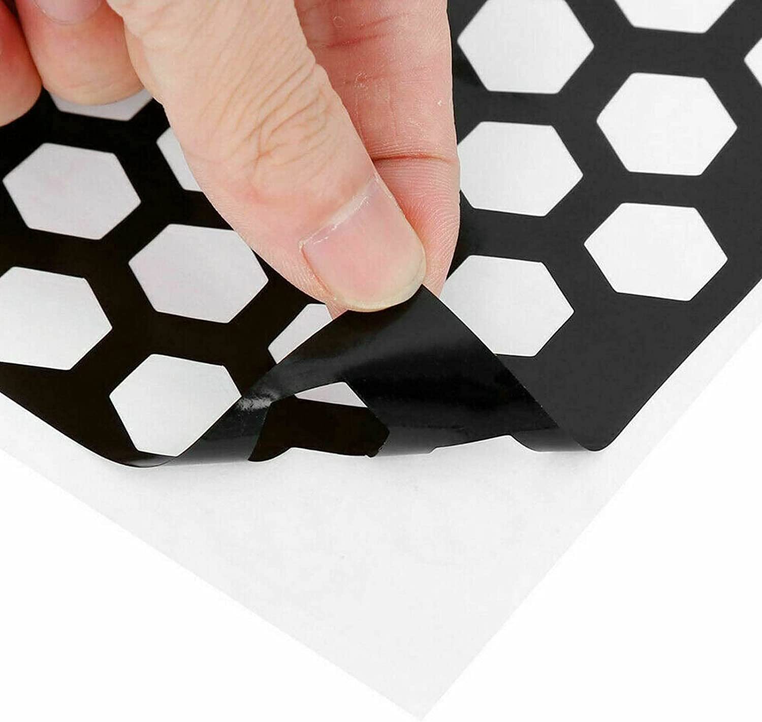 Headlight Tail Light Lamp Decor Trim Honeycomb Self-Adhesive Sticker Decals Wrap
