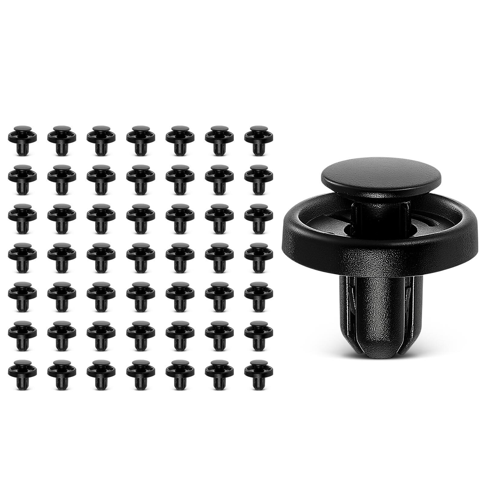 50Pcs 8mm Nylon Front Fender Liner Retainer Clips Push-Type for Subaru Outback