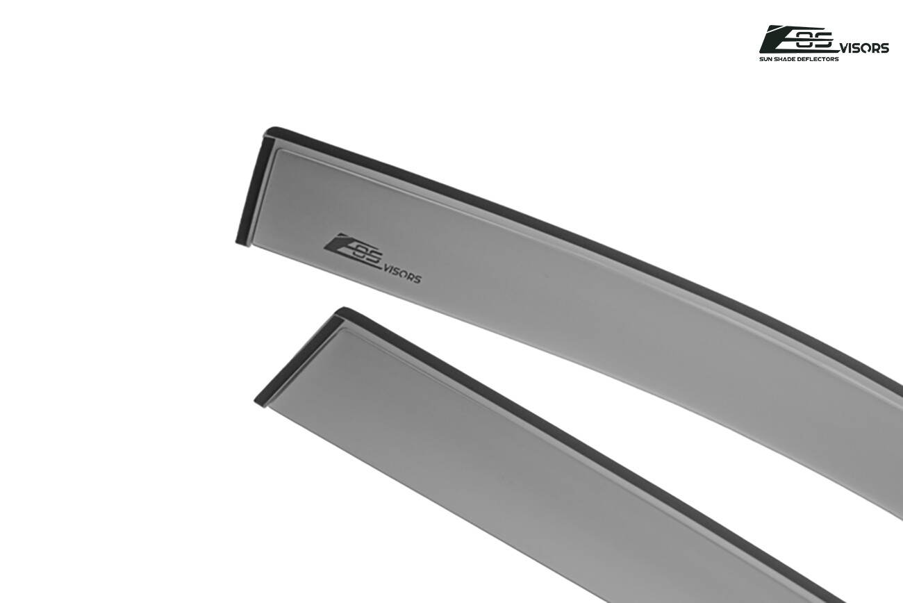 EOS Visors For 06-12 Toyota Rav4 JDM Tape-On Side Window Vent Rain Deflectors
