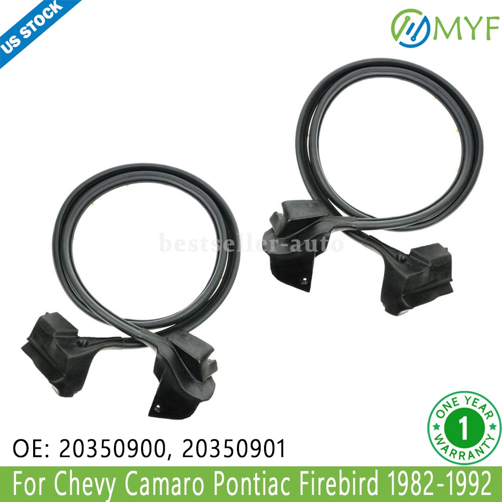 2x LH & RH Door Weatherstrip Seal for Chevy Camaro Pontiac Firebird 1982-1992