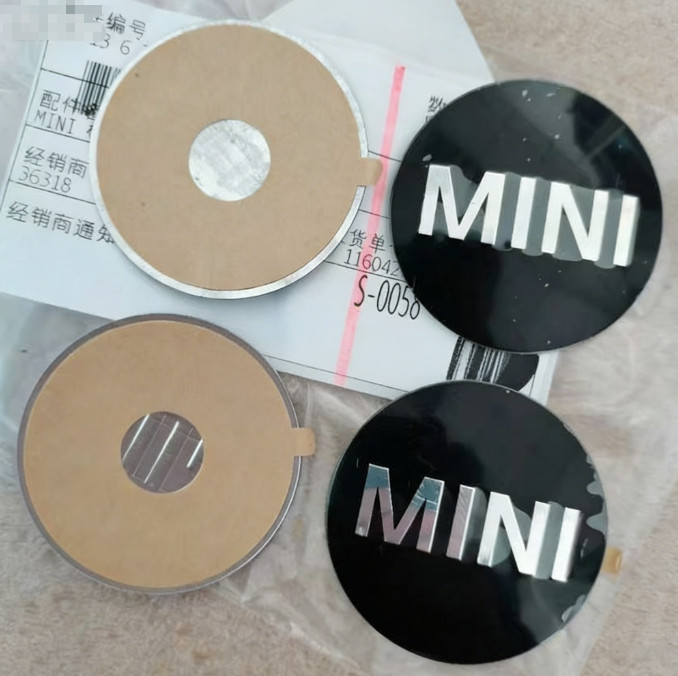 4pcs For BMW Mini Cooper Wheel Cap Center Emblem Cooper Mini Sticker 2IN/50MM.