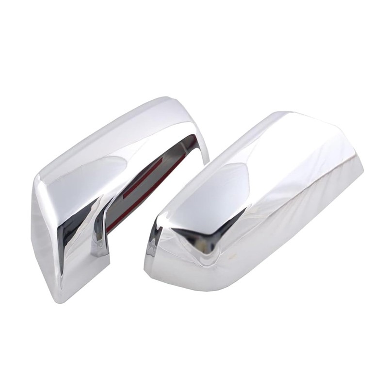 Fits 2014~2018 Chevy Silverado / GMC Sierra CHROME Top Half Mirror Covers Cap 2X