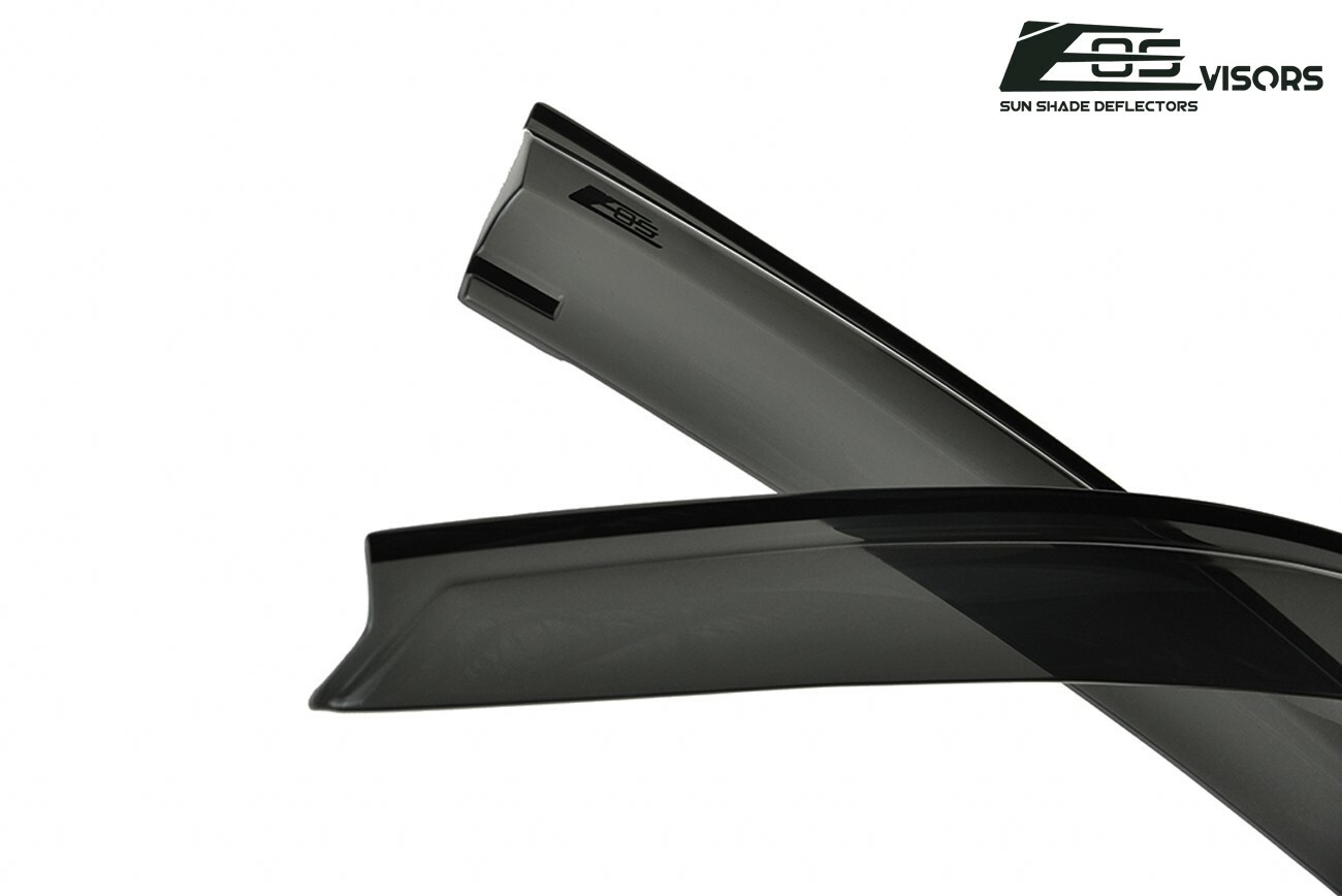 JDM MUGEN SMOKE TINTED Side Vents Sun Shade Window Visors For 14-20 Acura MDX