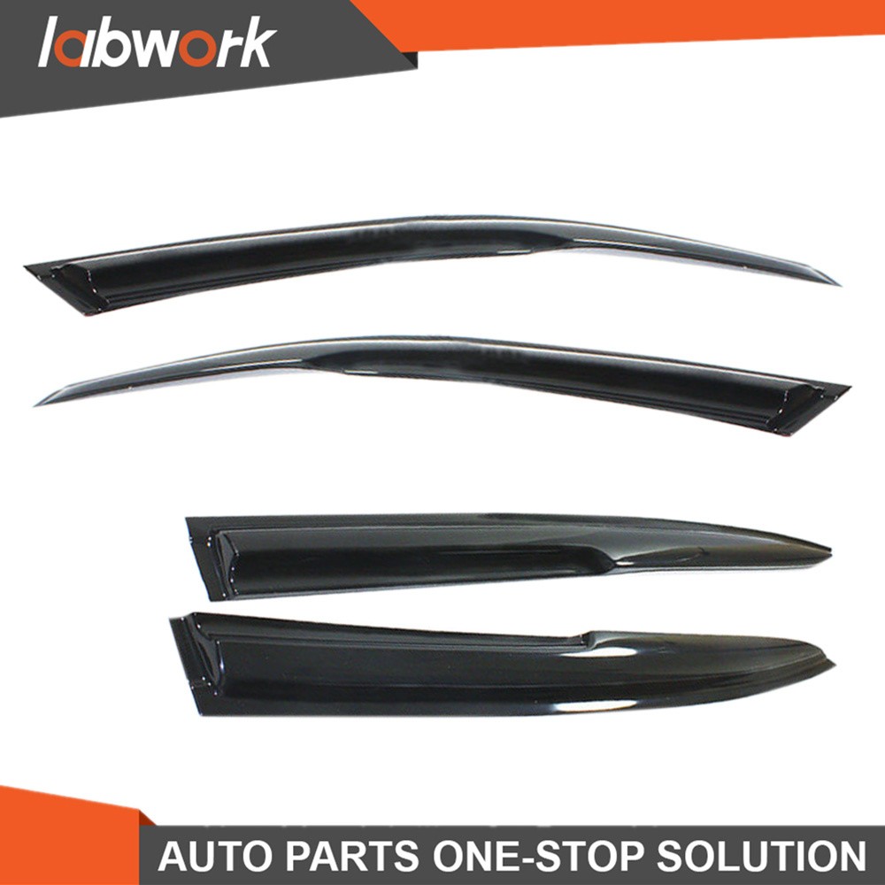 Labwork Window Visor For Honda Accord 2003-06 07 Sun Dark Smoke Slim Style 4Pcs
