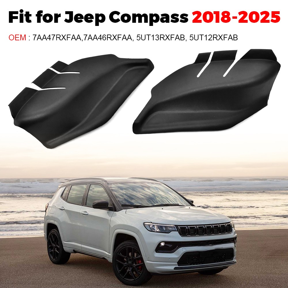Windshield Wiper Cowl Side End Panels Trim 7AA47RXFAA For Jeep Compass 2017-2023