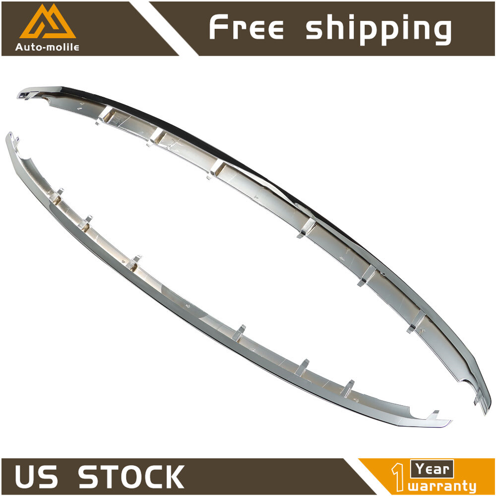 Front Grille Lower Upper Molding Trim For 2011 2012 2013 2014 2015 Ford Explorer