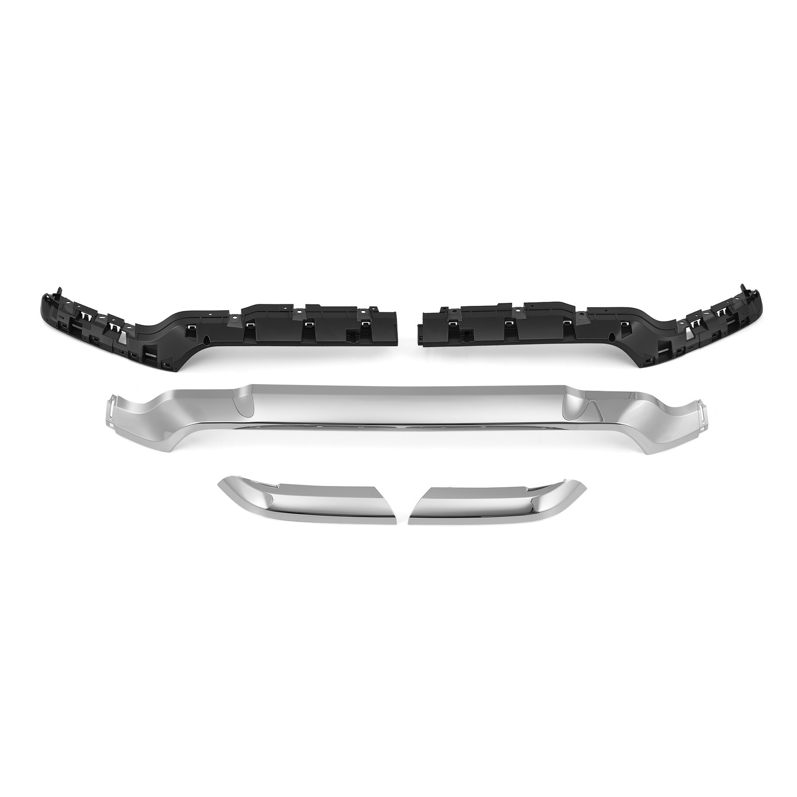 For 2019-2024 Ram 2500 3500 4500 Front Bumper Upper Grille Trim Molding Chrome
