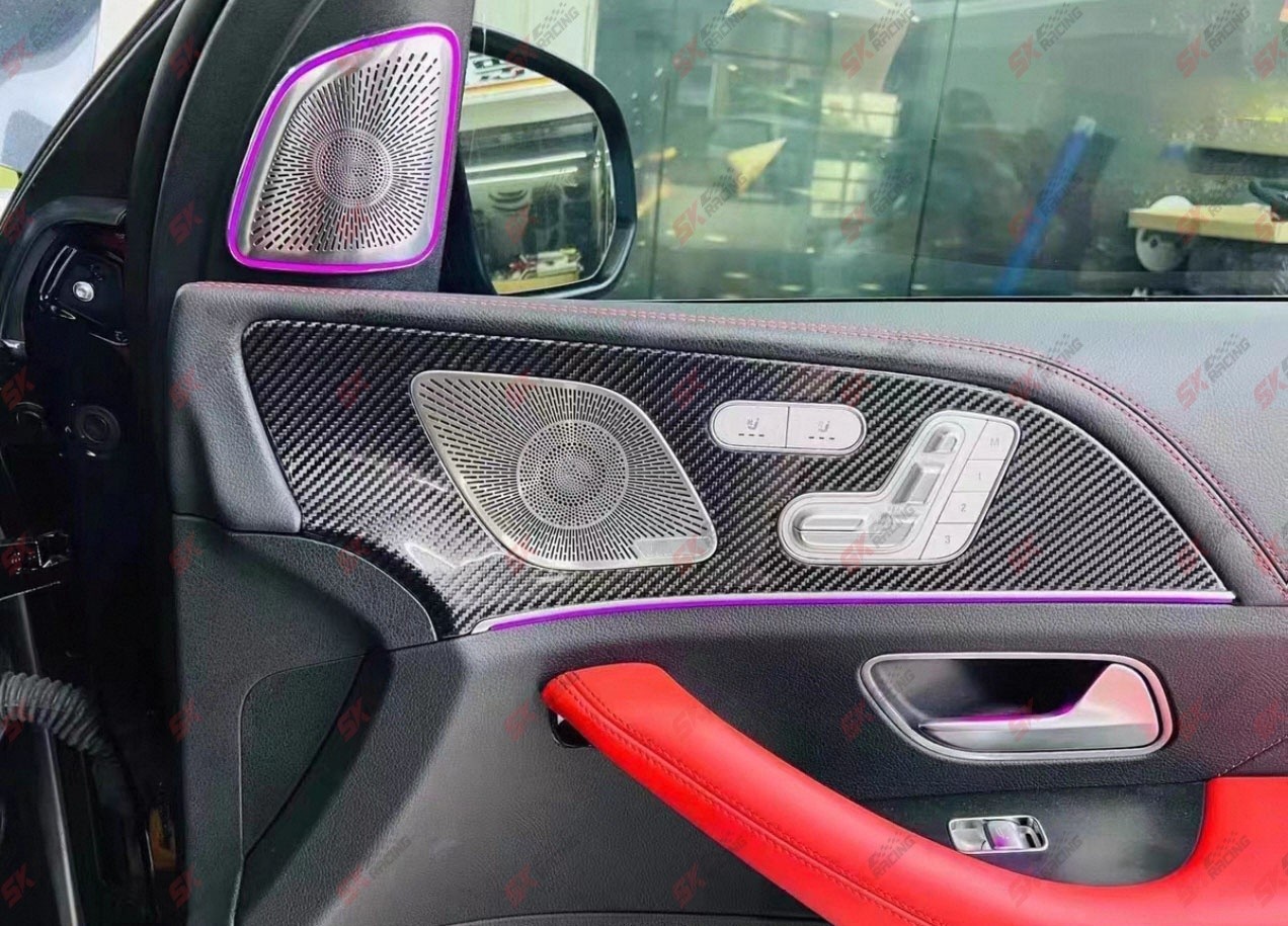 For Benz S-Class GLS450 580 GLS63 AMG 20-26 Dry Carbon Fiber Car Inner Trim Kits