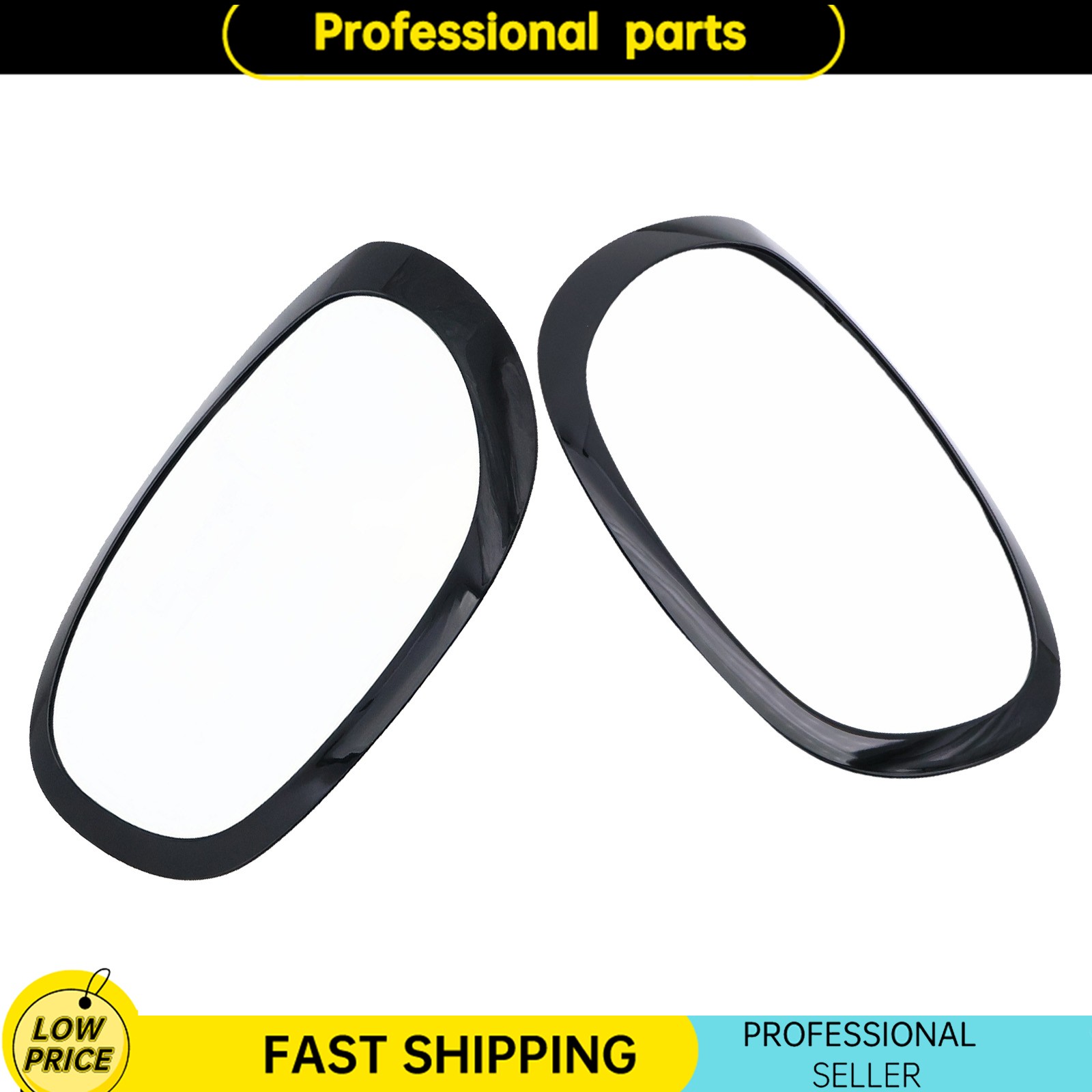 For Mini Cooper Countryman Cooper F60 2017-21 Headlight Bezel Trim LH & RH Black