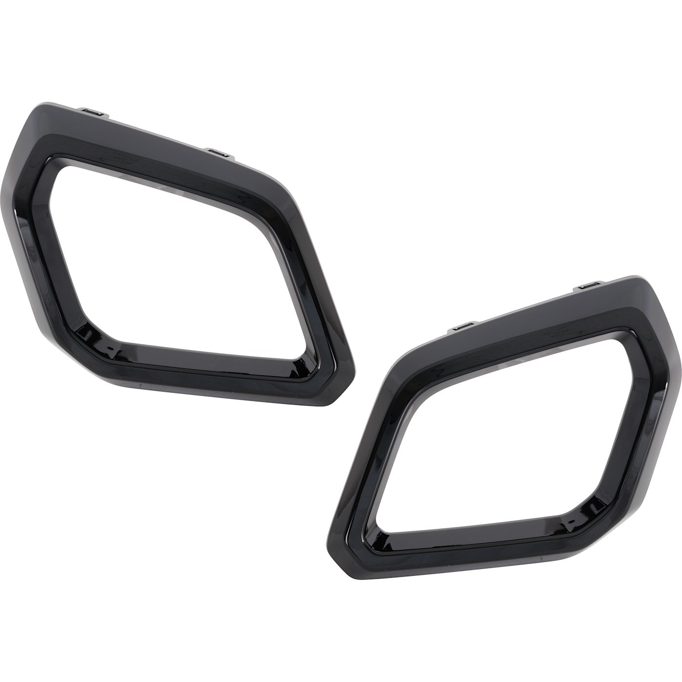 Set of 2 Bumper Face Bar Trims Molding Step Pads Front Driver & Passenger Pair