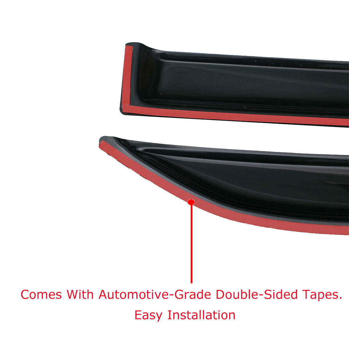 Tape-on Mount Deflectors Acrylic Window Visor for 1995-2005 Chevy Cavalier Sedan