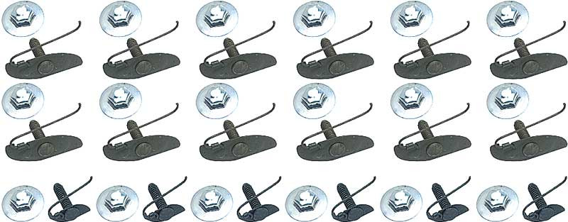 OER 36 Piece Fender Molding Clip Set For 1964 Chevy Impala Models