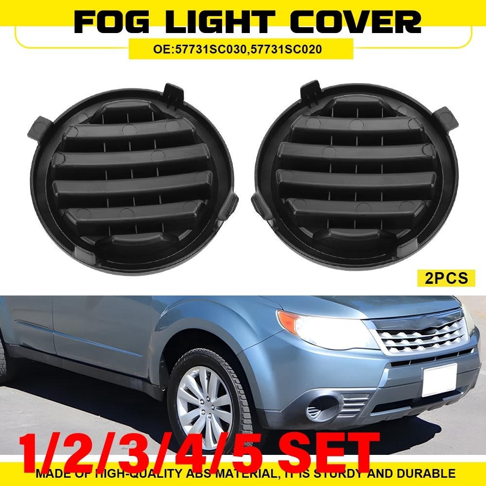Front Bumper Fog Light Hole Cover For 2009-13 Subaru Forester Left+Right 1-5SET