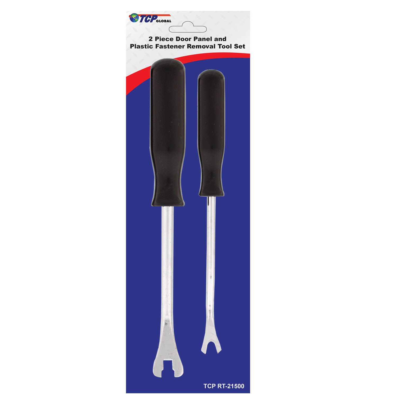 2 pc Door Panel & Plastic Fastener Removal Pry Tool Set 8″ & 9″ Auto Trim Clips